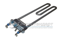 Тэн 1950W, прямой, без отверстия под датчик, L=247 мм, l=16 мм, широкая резинка с "юбкой",  для Candy, код 91201638, Thermowatt, Irca